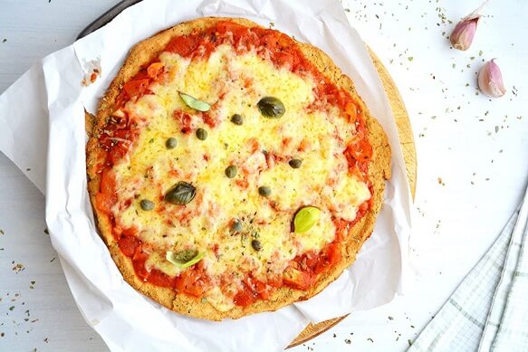 Sheet Pan Pizza with Roasted Cauliflower and Greens