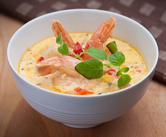 Cambodian Coconut Shrimp Soup